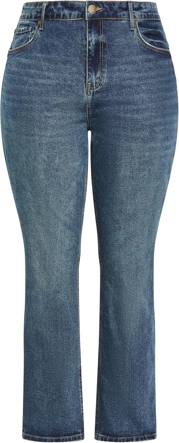 City Chic Women's Plus Size Jean Amira Straight