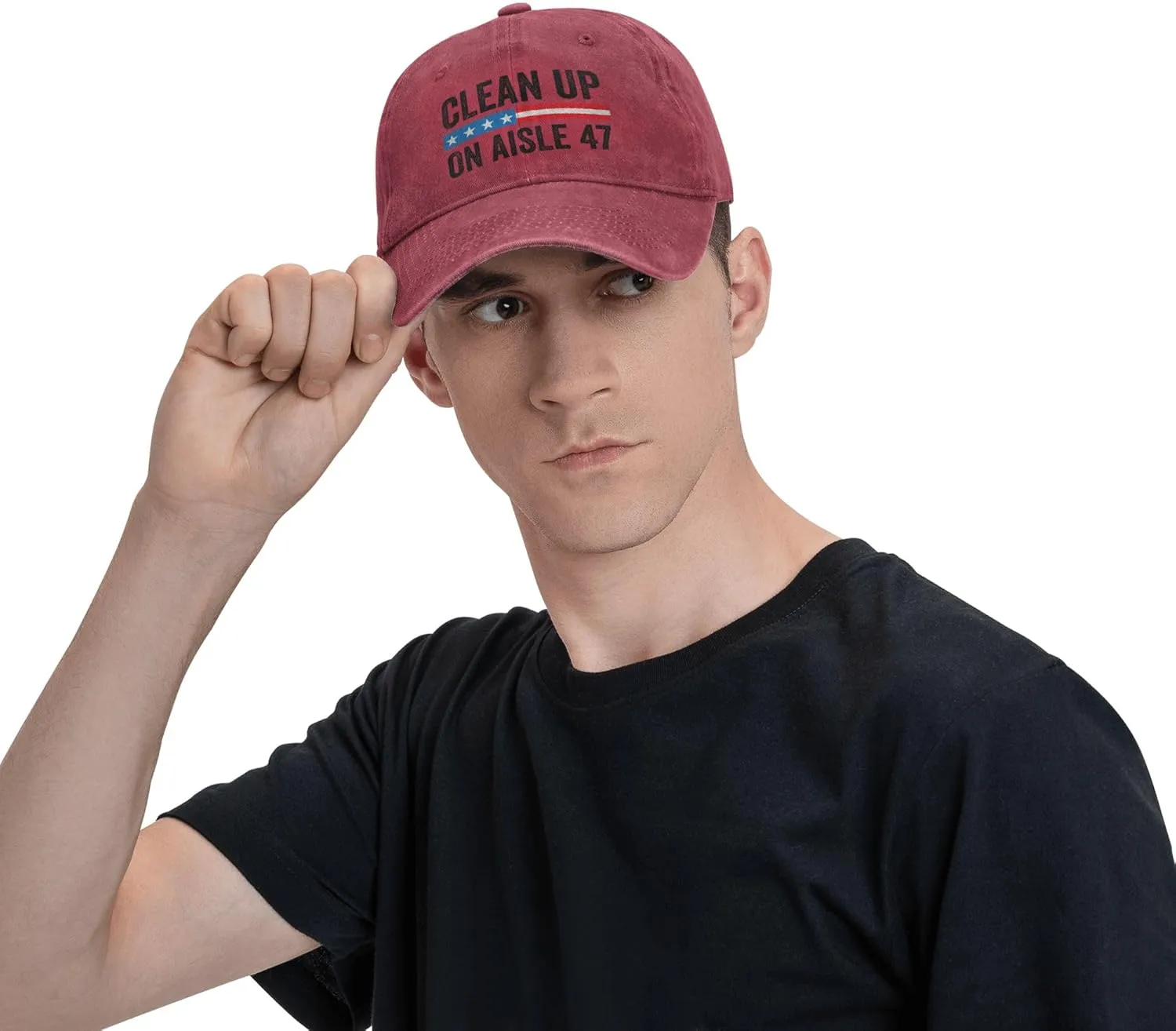 Clean Up On Aisle 47 Impeach 47 Baseball Cap Trucker Cap for Men Wemen