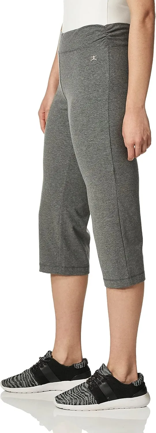 Danskin Women's Essential Sleek Fit Crop Pant