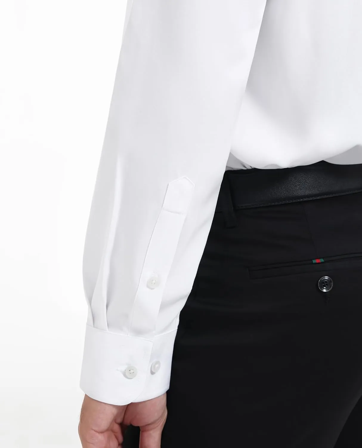 DEMEANOR Stain Sheild Dress Shirts for Men Dress Shirts Slim Fit Button Down Long Sleeve Dress Shirt Formal Business