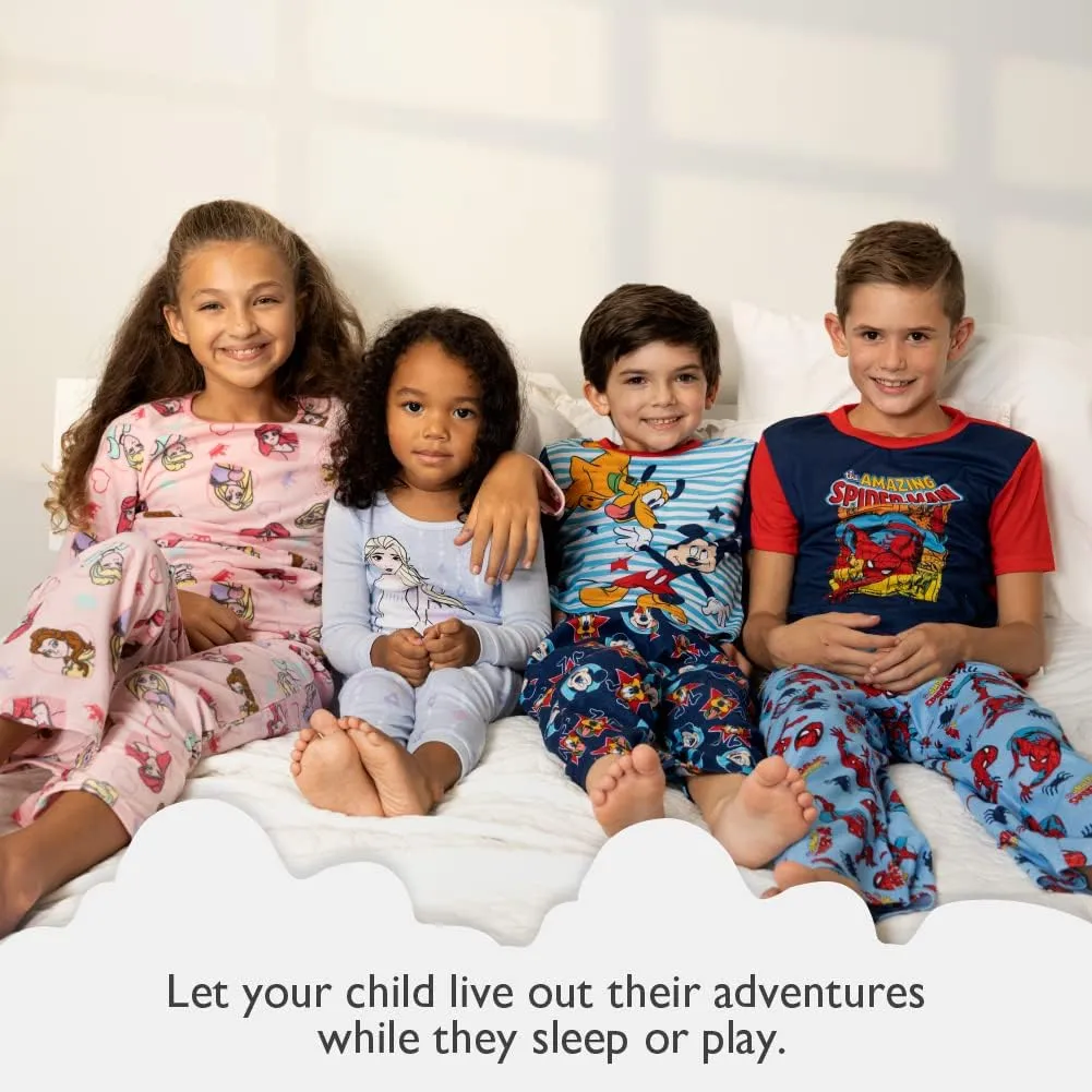 Disney 2-Piece Snug-fit Cotton Pajama Set, Soft & Cute for Kids