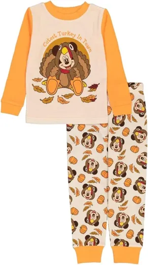 Disney 2-Piece Snug-fit Cotton Pajama Set, Soft & Cute for Kids