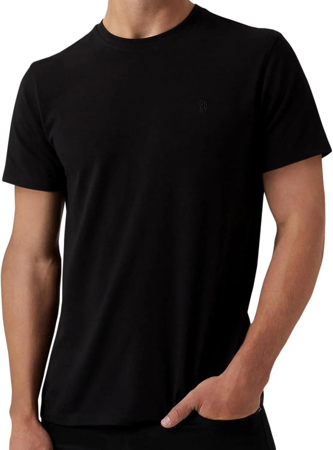 DKNY Mens Tshirts - Luxury Crew Neck T Shirts for Men | Premium Soft Mens Tshirts | Plain Dress Tee Shirts Men