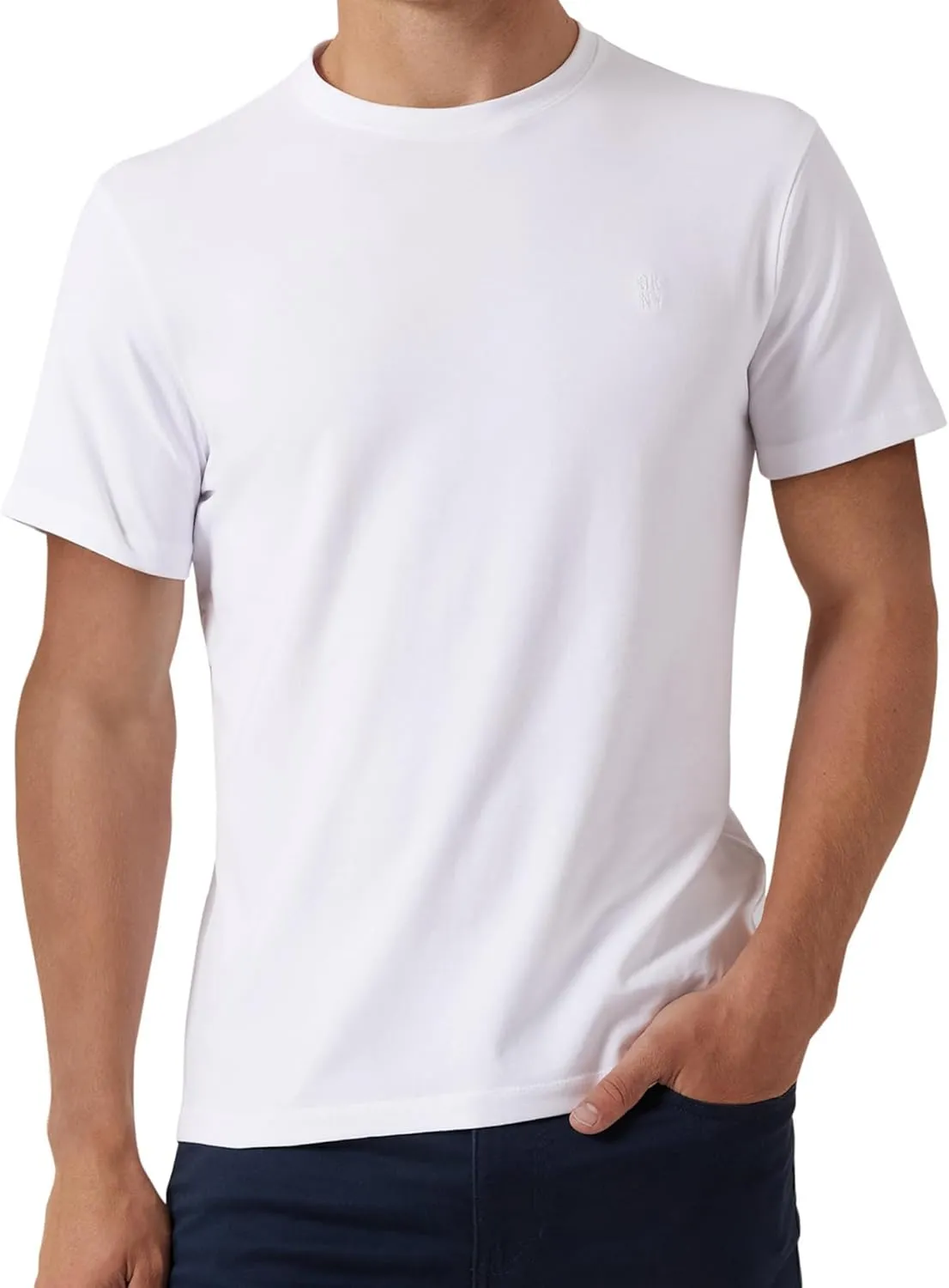 DKNY Mens Tshirts - Luxury Crew Neck T Shirts for Men | Premium Soft Mens Tshirts | Plain Dress Tee Shirts Men