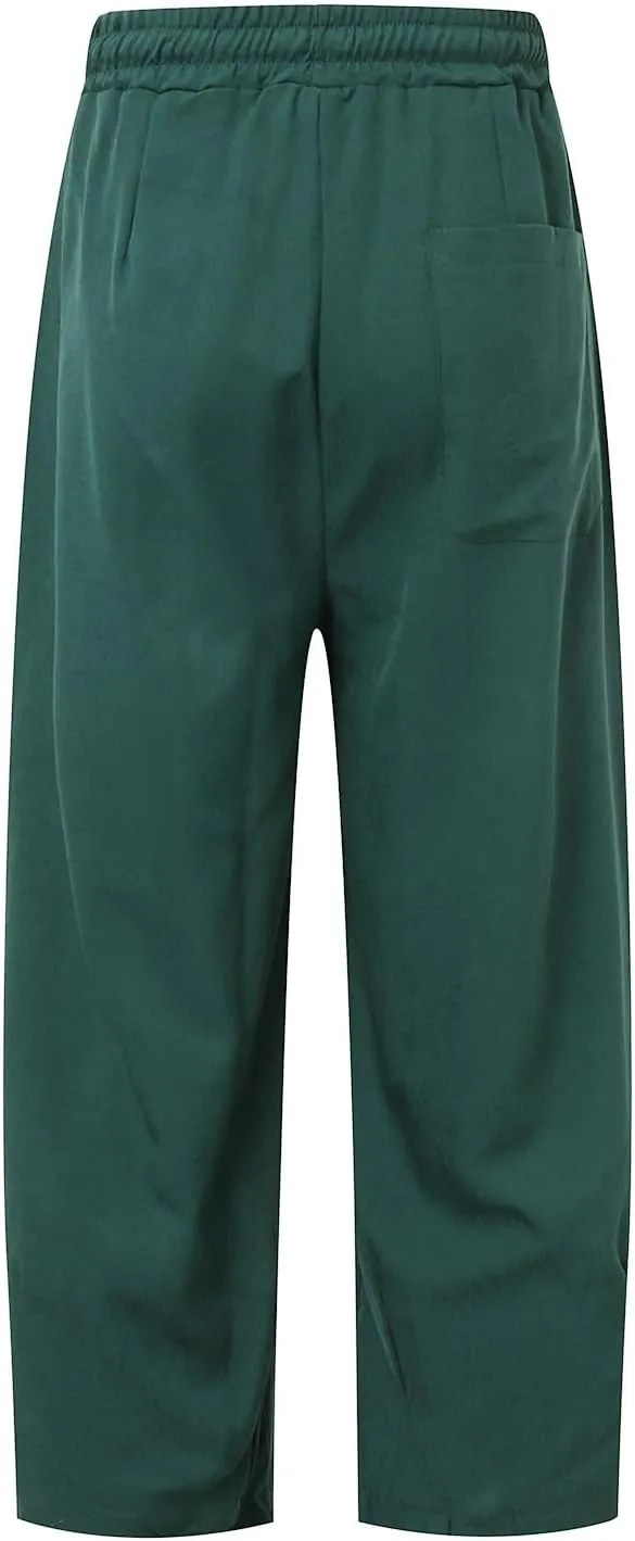 FZVYD Black Chinos Mens Joggers Cargo Pants Fashion Casual Sweatpants Work Pants Drawstring Loose Trousers with Pockets