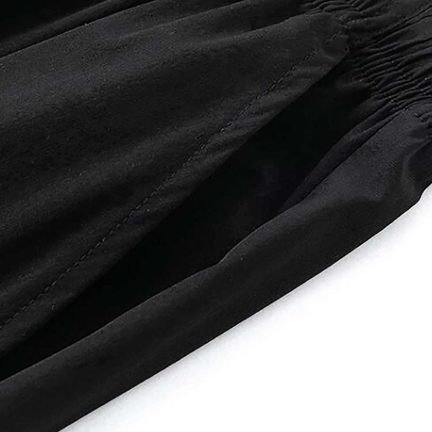 FZVYD Black Chinos Mens Joggers Cargo Pants Fashion Casual Sweatpants Work Pants Drawstring Loose Trousers with Pockets