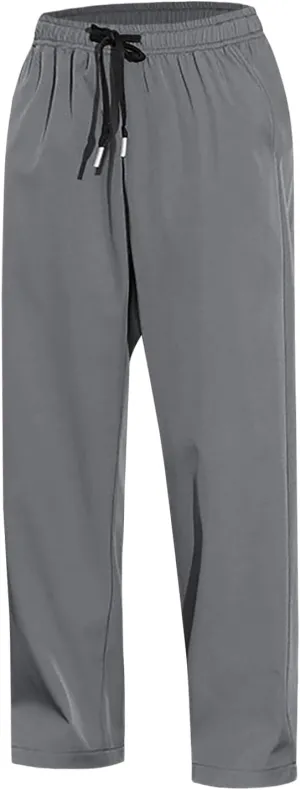 FZVYD Black Chinos Mens Joggers Cargo Pants Fashion Casual Sweatpants Work Pants Drawstring Loose Trousers with Pockets