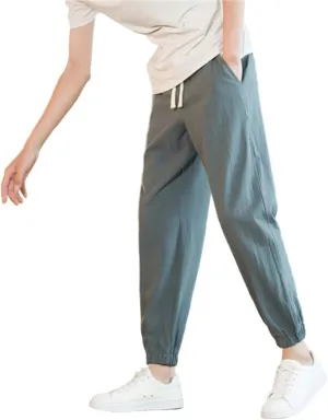 FZVYD Men Dress Pants Mens Joggers Cargo Pants Fashion Casual Sweatpants Work Pants Drawstring Loose Trousers with Pockets