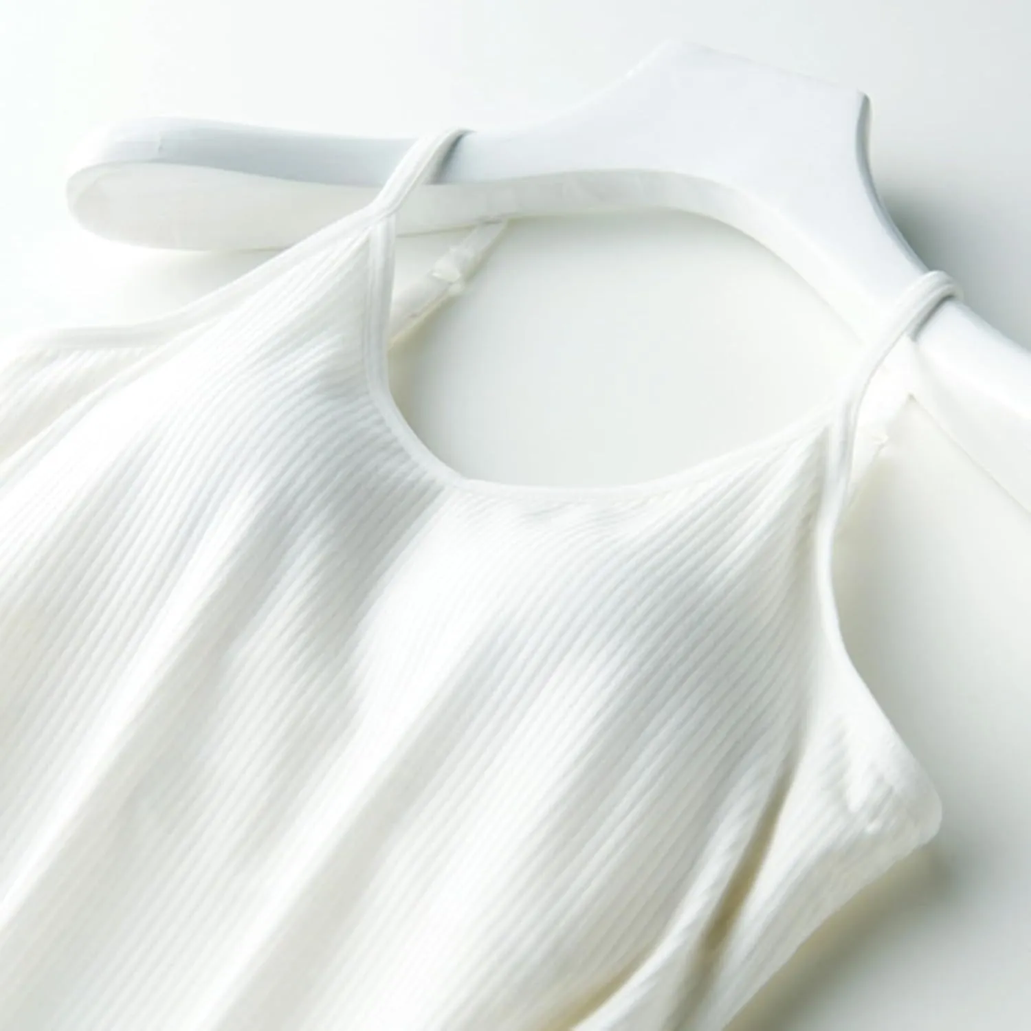 Generic Built in Bra Tank Tops for Women Cotton Shelf Bra Camisoles Spaghetti Strap Tank Tops Basic Layer Cami