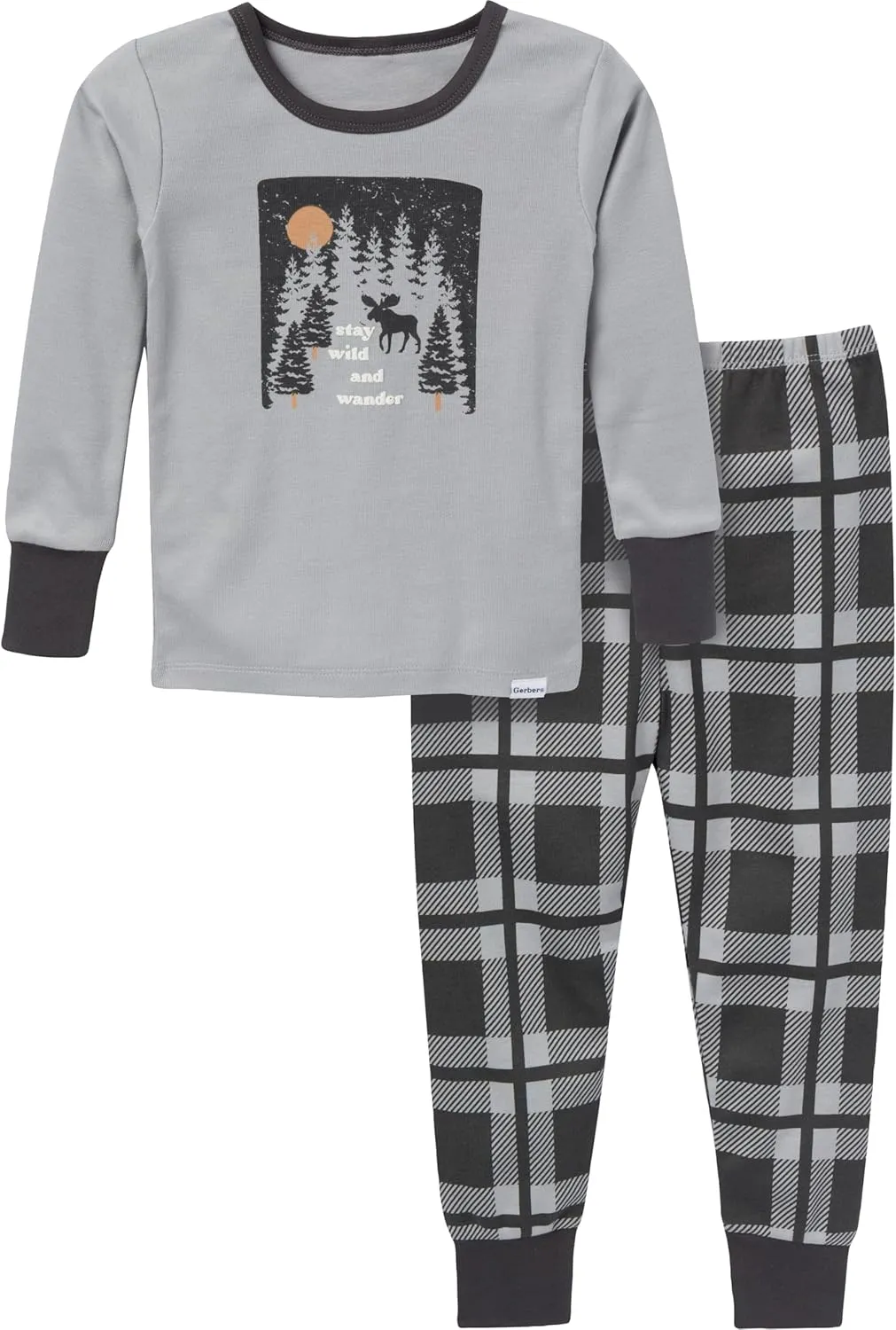 Gerber Baby Boys' Toddler Snug Fit 2-Piece Pajama Set