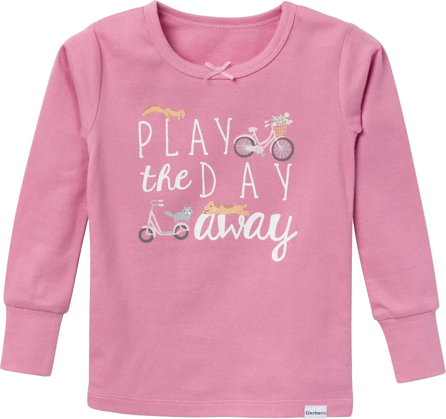 Gerber Baby Girls' Toddler Snug Fit 2-Piece Pajama Set