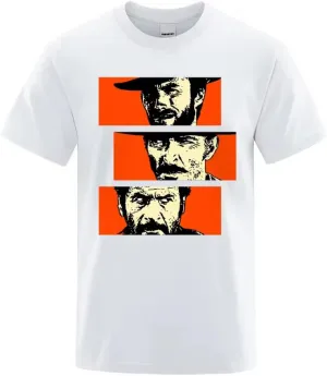 Good The Bad and Ugly Men Summer Oversize T-Shirts Cotton Loose Shirts Fashion Breathable Male Short Sleeves