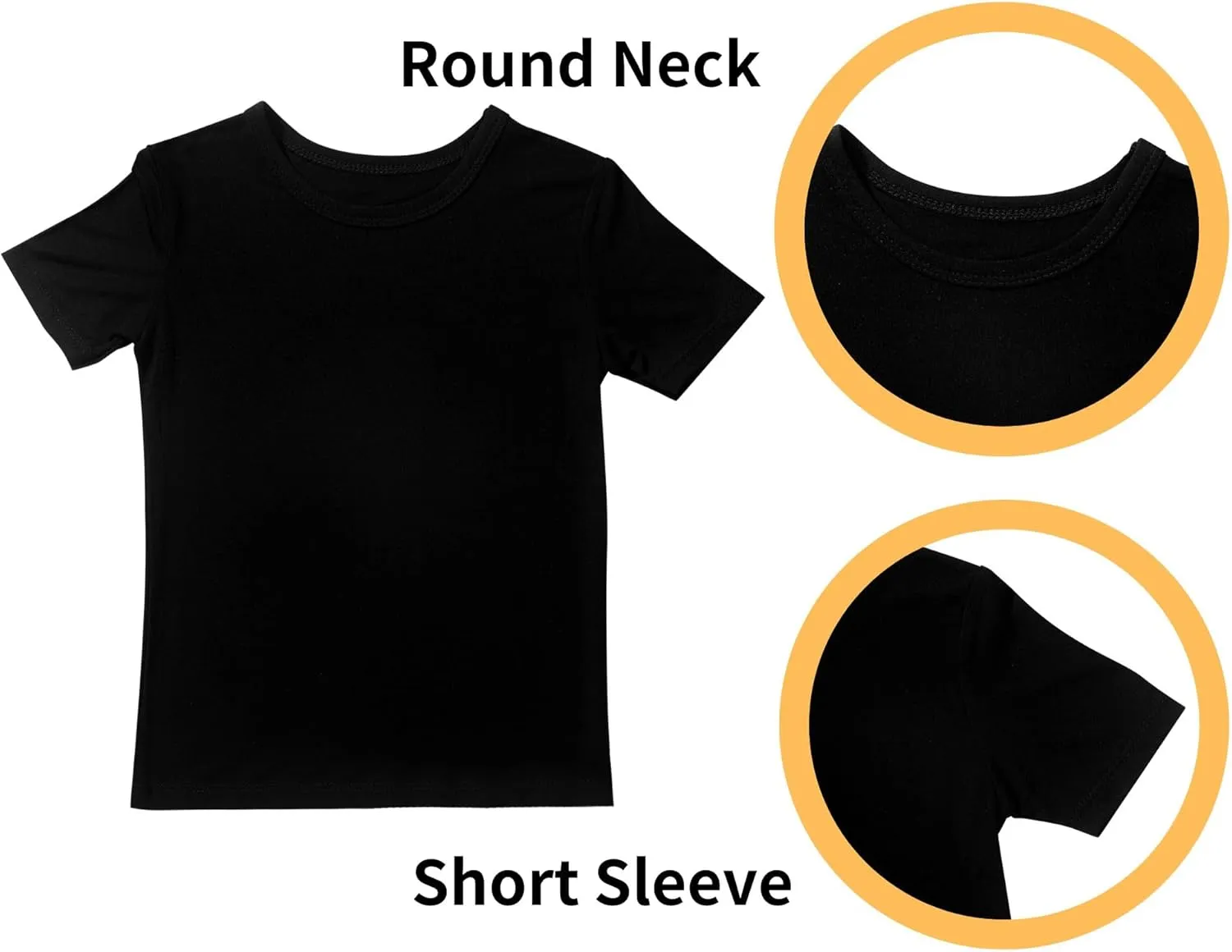 GUISBY Rayon Pajamas Sets, Kids Toddler Boys Girls Daily Snug Fit Sleepwear 2 Pcs Set