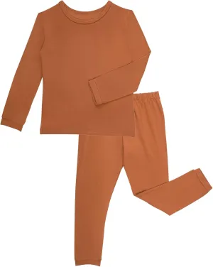 GUISBY Toddler Pajamas Set, Rayon of Bamboo Kids Boys Girls Daily Snug Fit 2 Piece Sleepers Sets