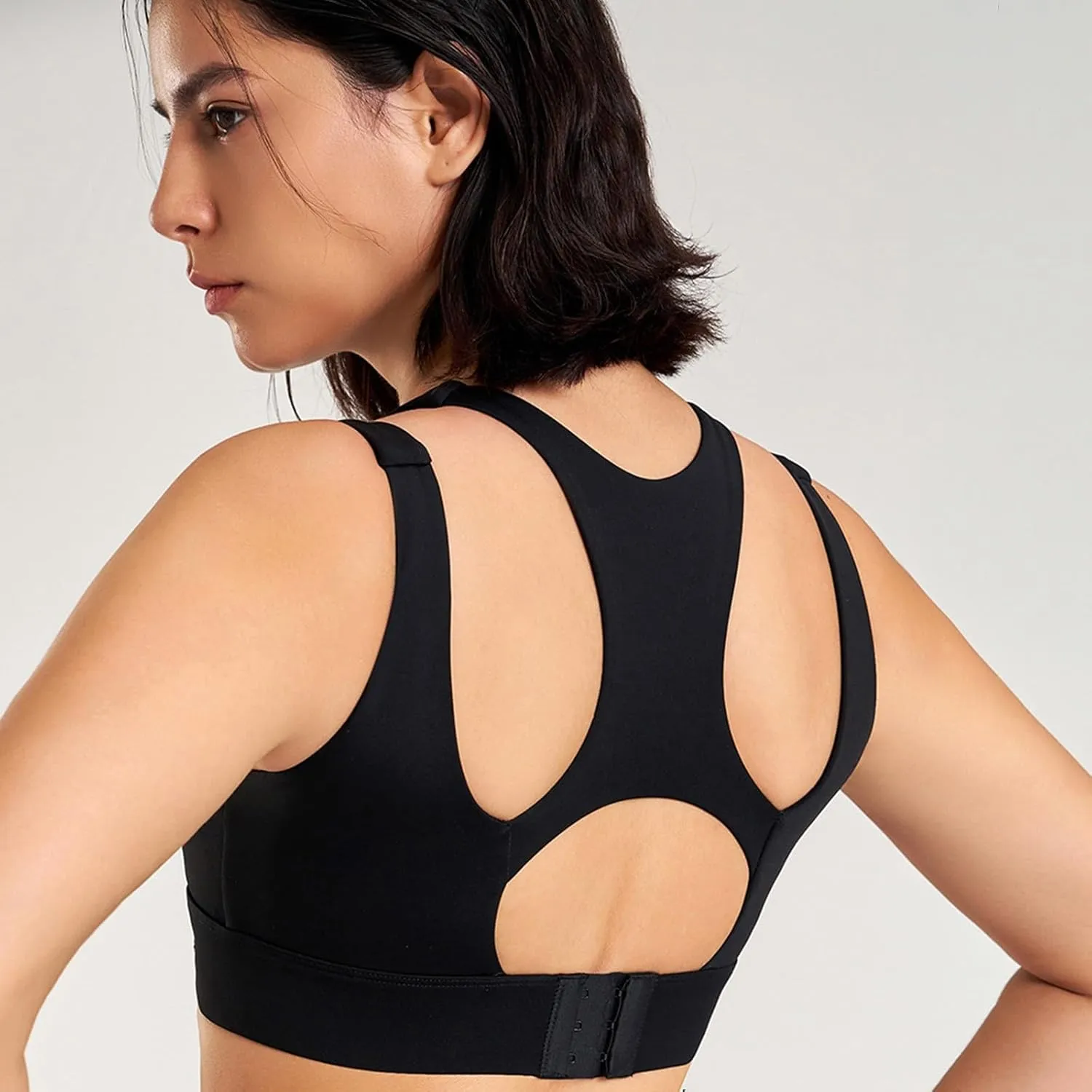 High Impact Sports Bras for Women Quick Dry Seamless Support Workout Bras Wirefree Yoga Running Active Athletic Bras
