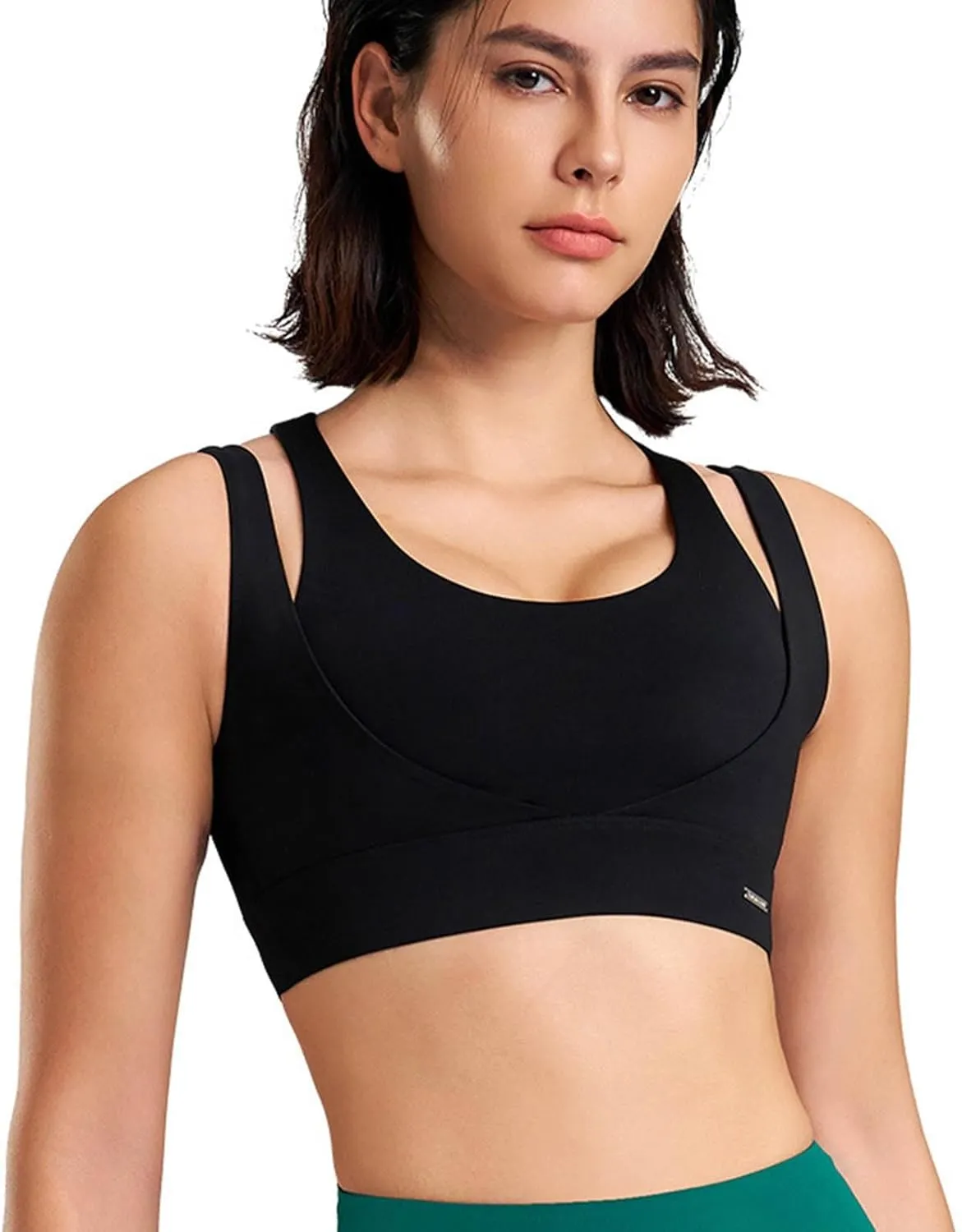 High Impact Sports Bras for Women Quick Dry Seamless Support Workout Bras Wirefree Yoga Running Active Athletic Bras