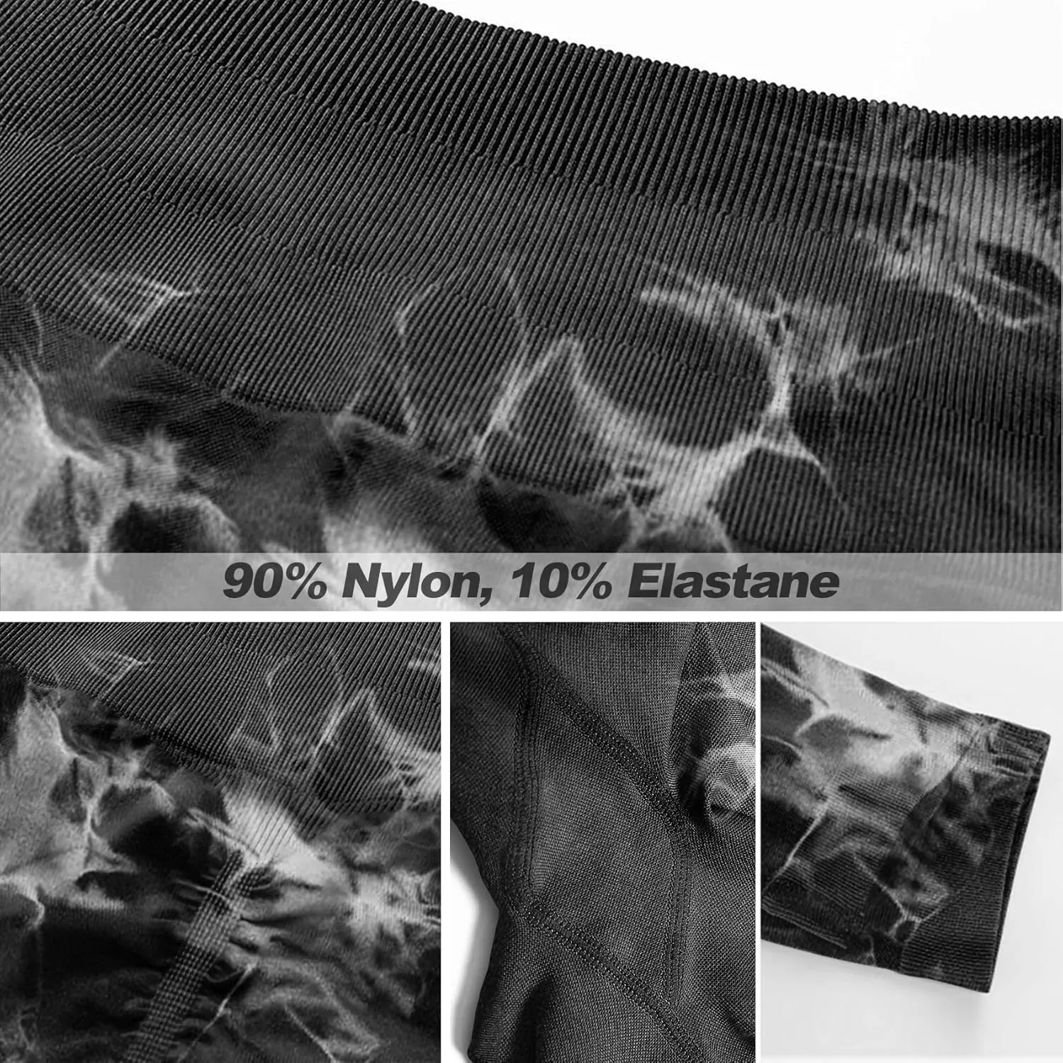 JGS1996 Tie Dye Hidden Scrunch Leggings for Women Tummy Control Butt Lifting Yoga Pants High Waist Compression Workout Tight