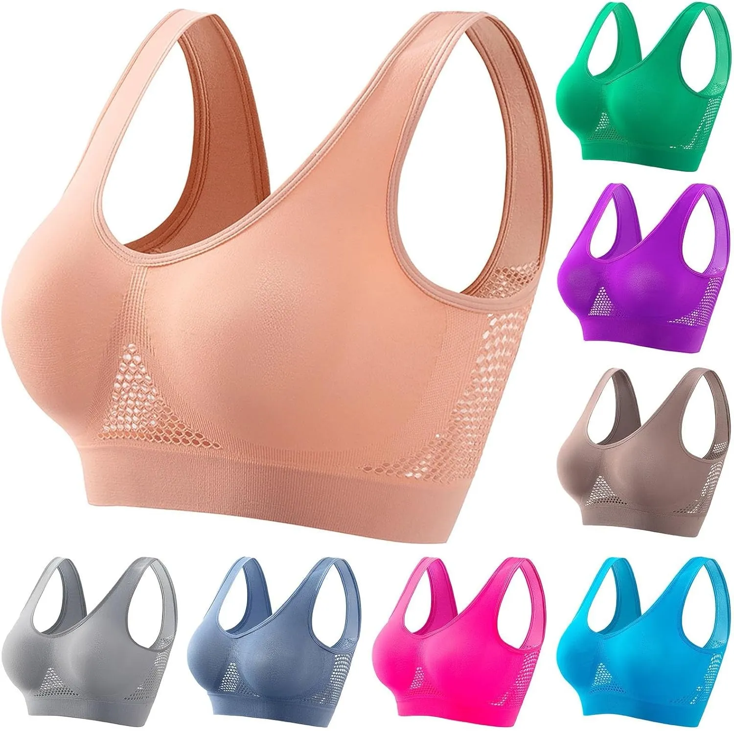 Kulken Bra, Breathable Anti-Sagging Breasts Bra, Wireless Comfort Liftup Bra, Anti Sagging Push up Bras