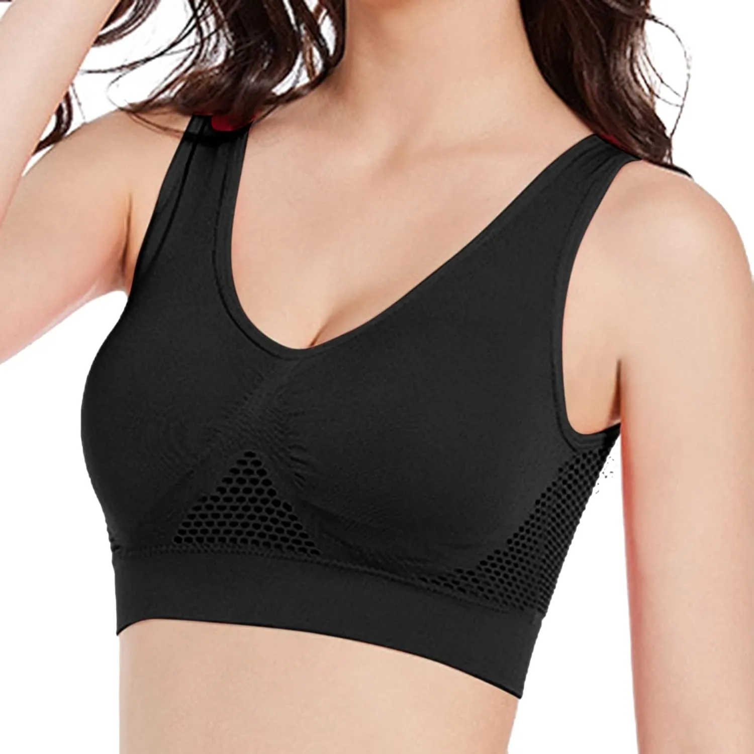 Kulken Bra, Breathable Anti-Sagging Breasts Bra, Wireless Comfort Liftup Bra, Anti Sagging Push up Bras