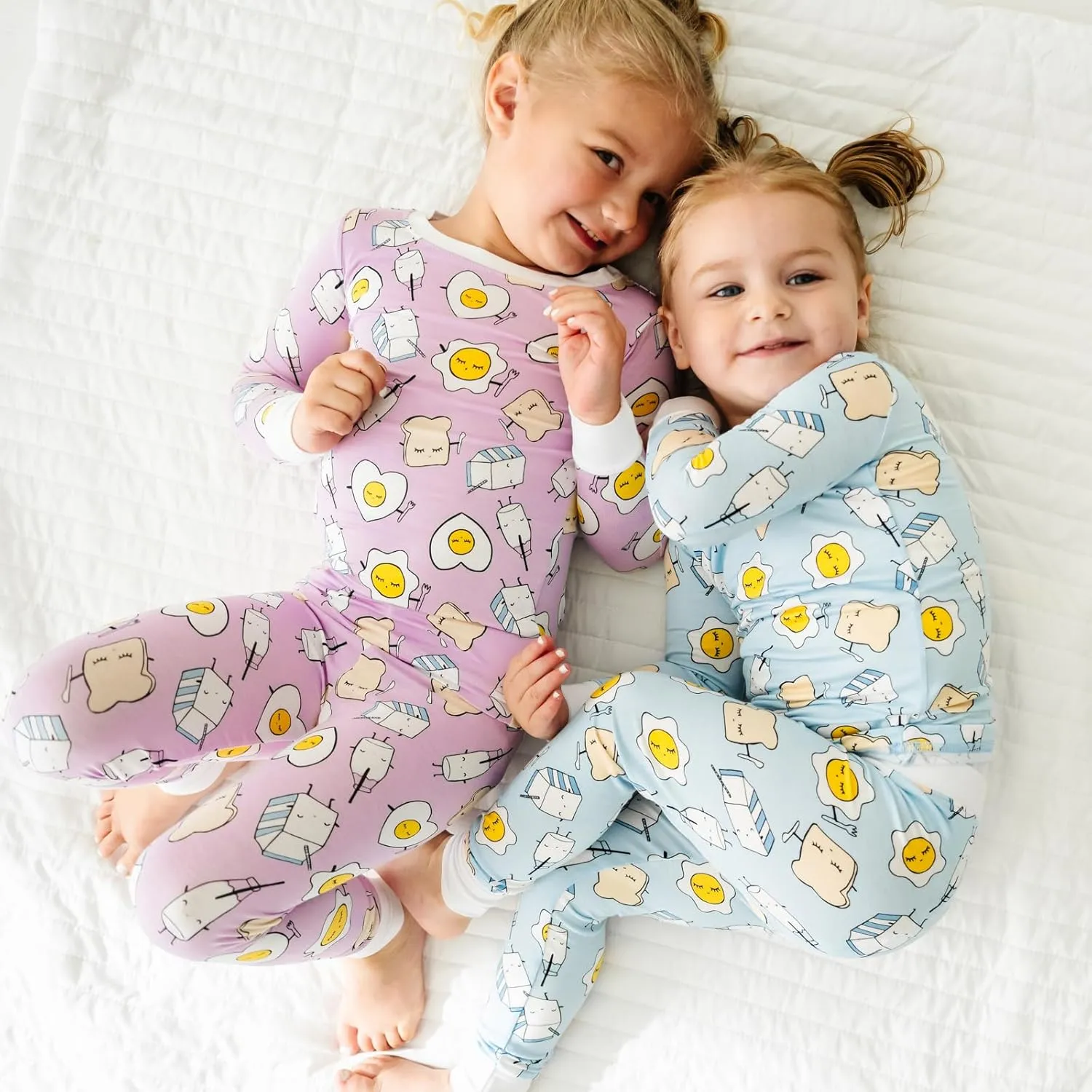 Little Sleepies Two-Piece Pajama Set for Boys & Girls, Soft Viscose from Bamboo, Snug Matching Family PJs, Toddler to Teen