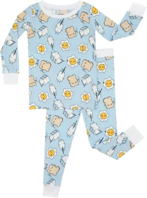 Little Sleepies Two-Piece Pajama Set for Boys & Girls, Soft Viscose from Bamboo, Snug Matching Family PJs, Toddler to Teen