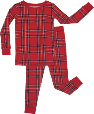 Little Sleepies Two-Piece Pajama Set for Boys & Girls, Soft Viscose from Bamboo, Snug Matching Family PJs, Toddler to Teen