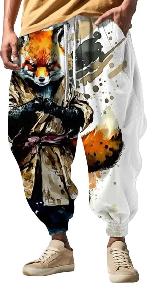 Men's Autumn Fun Print Fashion Street Feel Casual Sweatpants Yoga Pants