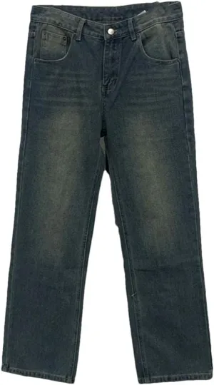 Men's Korean Loose Fashion Straight High Street Wide Leg Trousers