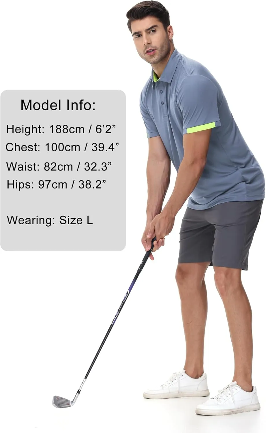 Mens Polo Shirts Short Sleeve Golf Polo T Shirts Lightweight Quick-Dry Sports Polo Shirts for Men 3 Pack