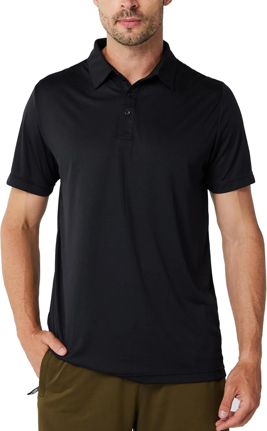 Mens Polo Shirts Short Sleeve Golf Polo T Shirts Lightweight Quick-Dry Sports Polo Shirts for Men 3 Pack