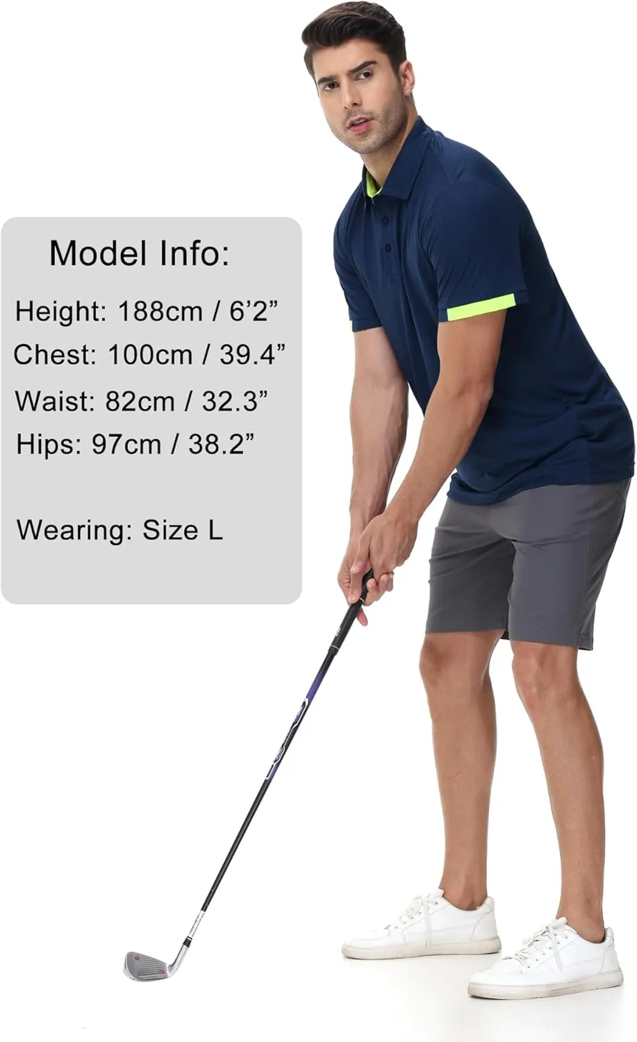 Mens Polo Shirts Short Sleeve Golf Polo T Shirts Lightweight Quick-Dry Sports Polo Shirts for Men 3 Pack