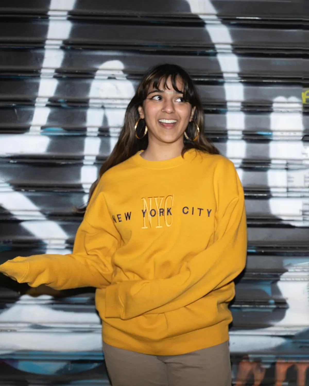 New York City NYC Embroidered Sweatshirt