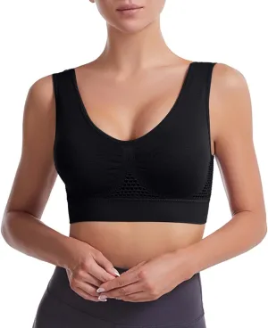 No Underwire Sexy Comfortable Everyday Bra -Binding Underwear Comfortable Unlined Womens Sports Bras Workout Bra