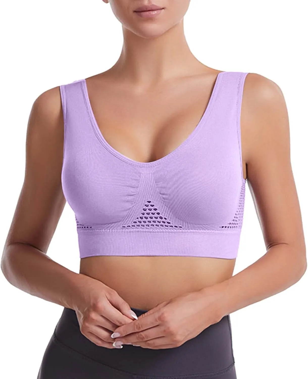 No Underwire Sexy Comfortable Everyday Bra -Binding Underwear Comfortable Unlined Womens Sports Bras Workout Bra