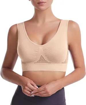 No Underwire Sexy Comfortable Everyday Bra -Binding Underwear Comfortable Unlined Womens Sports Bras Workout Bra