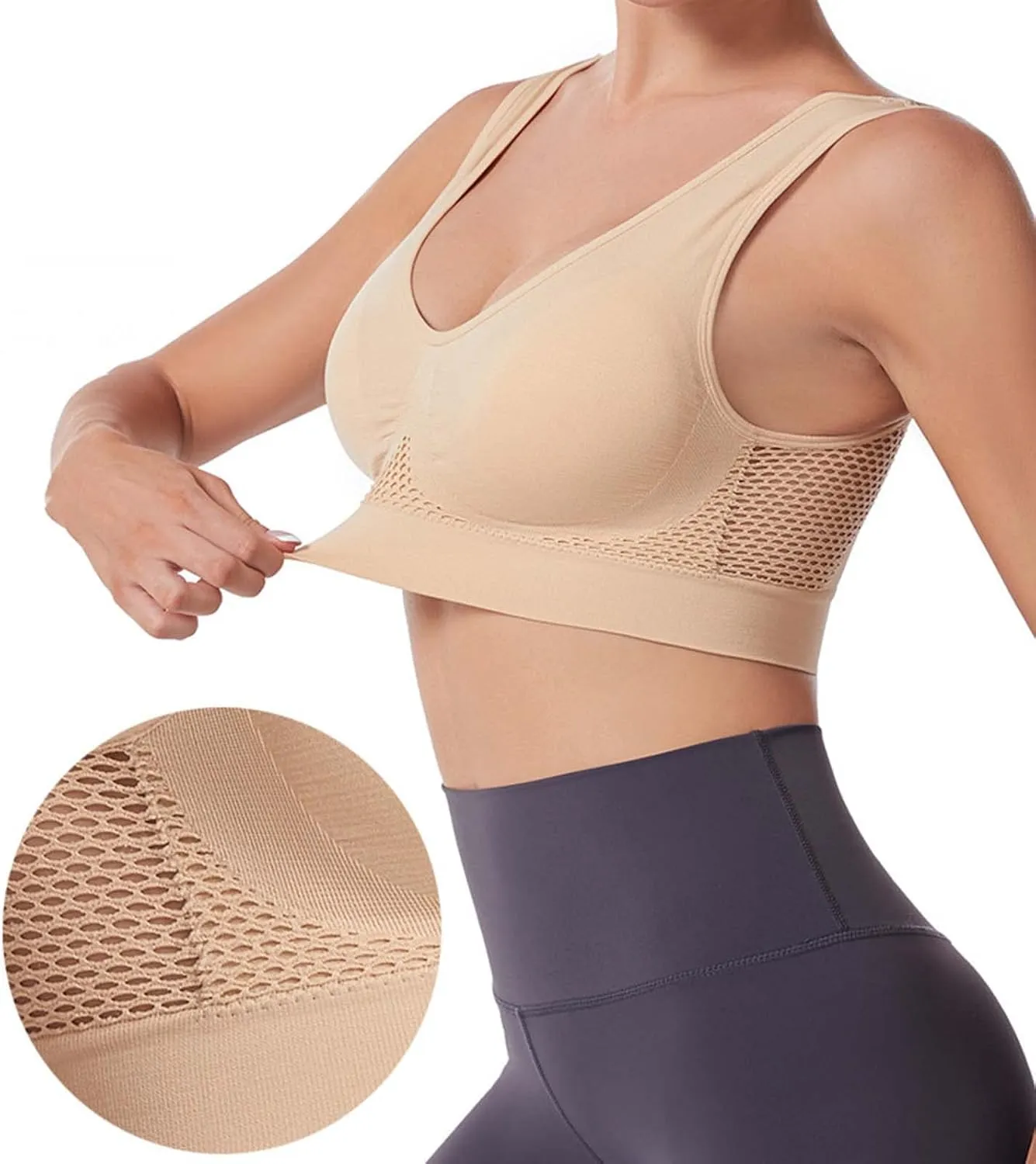 No Underwire Sexy Comfortable Everyday Bra -Binding Underwear Comfortable Unlined Womens Sports Bras Workout Bra