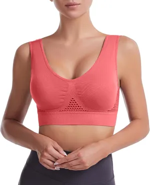No Underwire Sexy Comfortable Everyday Bra -Binding Underwear Comfortable Unlined Womens Sports Bras Workout Bra