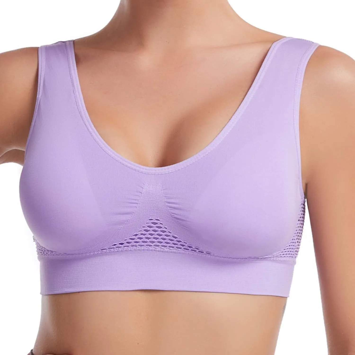No Underwire Sexy Comfortable Everyday Bra -Binding Underwear Comfortable Unlined Womens Sports Bras Workout Bra