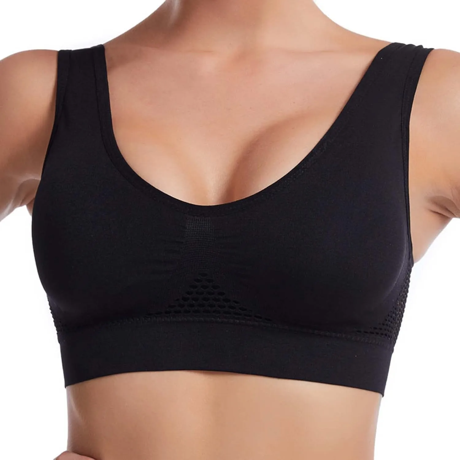 No Underwire Sexy Comfortable Everyday Bra -Binding Underwear Comfortable Unlined Womens Sports Bras Workout Bra