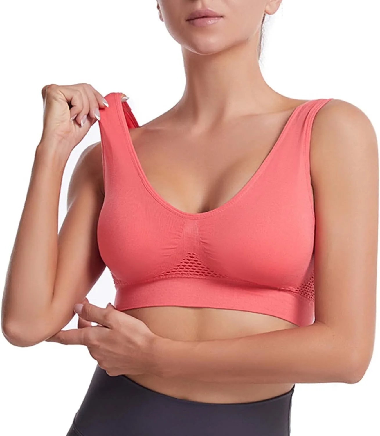 No Underwire Sexy Comfortable Everyday Bra -Binding Underwear Comfortable Unlined Womens Sports Bras Workout Bra