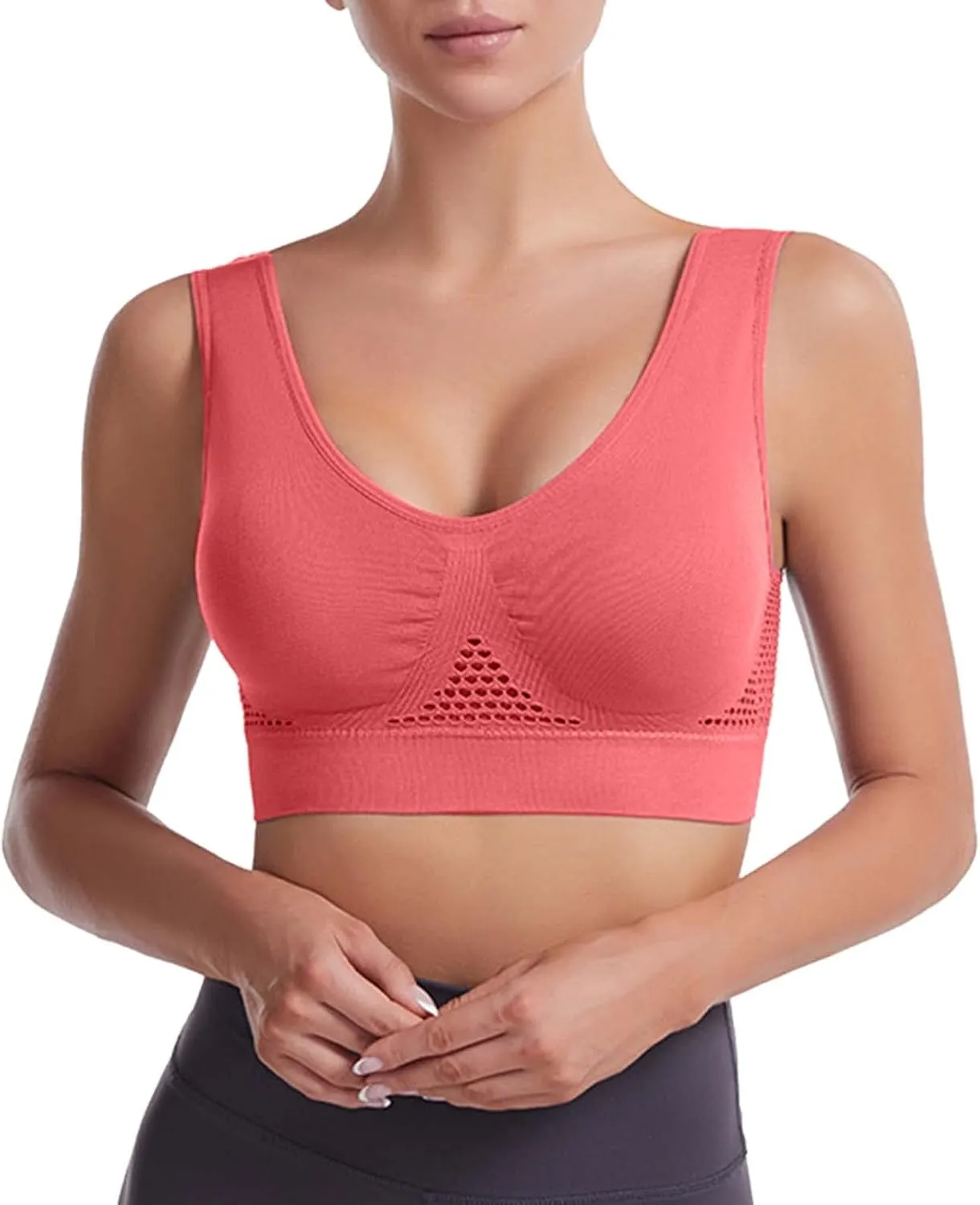 No Underwire Sexy Comfortable Everyday Bra -Binding Underwear Comfortable Unlined Womens Sports Bras Workout Bra