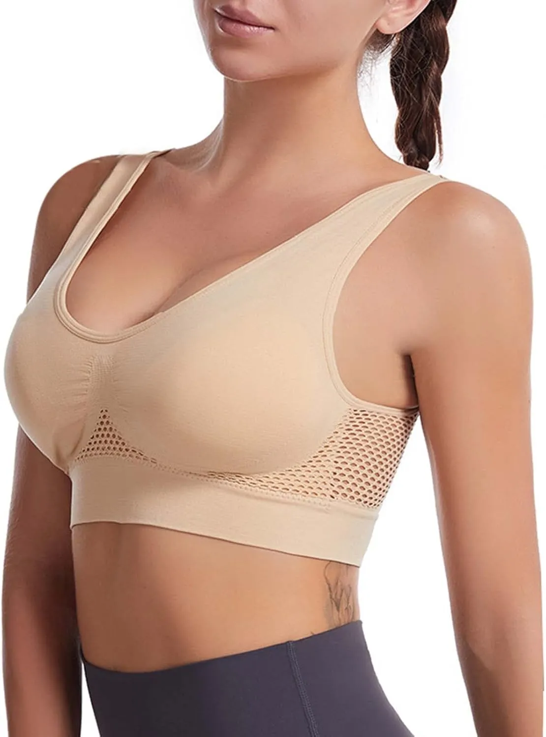 No Underwire Sexy Comfortable Everyday Bra -Binding Underwear Comfortable Unlined Womens Sports Bras Workout Bra