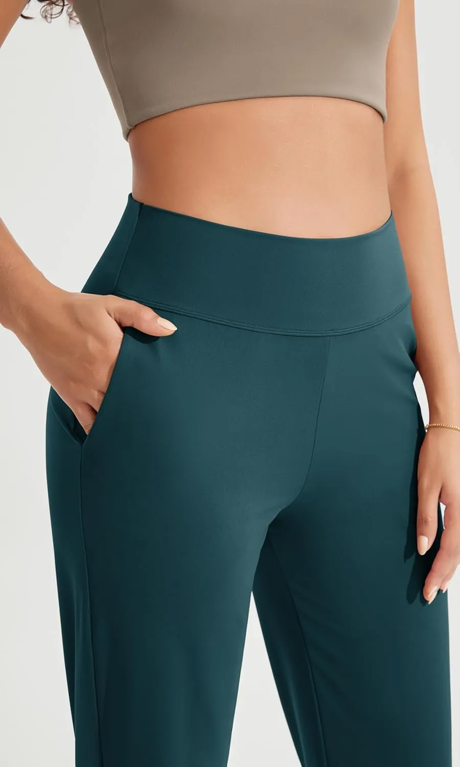ODODOS Cloud Feeling Jogger Pants with Pockets for Women High Waist Sweatpants Casual Lounge Ankle Pants