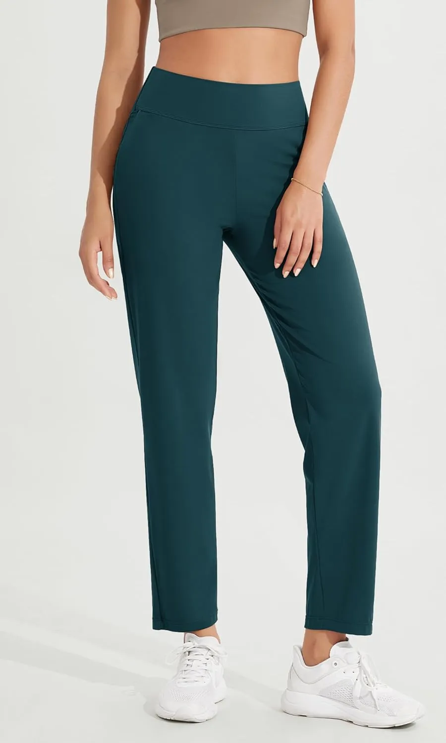 ODODOS Cloud Feeling Jogger Pants with Pockets for Women High Waist Sweatpants Casual Lounge Ankle Pants