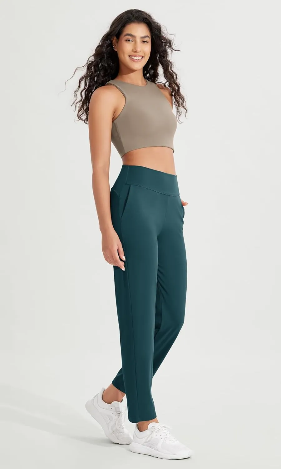 ODODOS Cloud Feeling Jogger Pants with Pockets for Women High Waist Sweatpants Casual Lounge Ankle Pants
