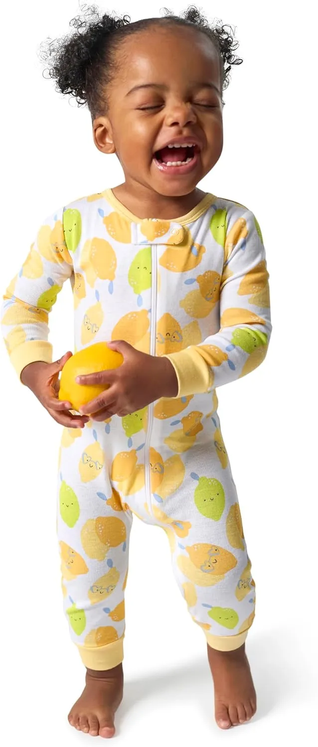 Onesies Brand Baby Girls' 3-Pack Snug Fit One-Piece Cotton Pajamas