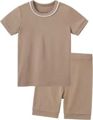 pureborn Baby Pajamas Set Pjs - Kids Toddler Boy Girl Short Sleeve Snug Fit Sleepwear 2pcs 18M-7Y