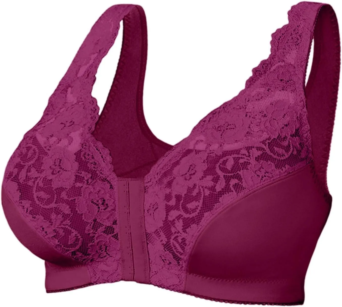 Push Up Bras for Women Women'S Sports Bra Front Adjustable High Impact White Sports Bra Plaid Low Impact