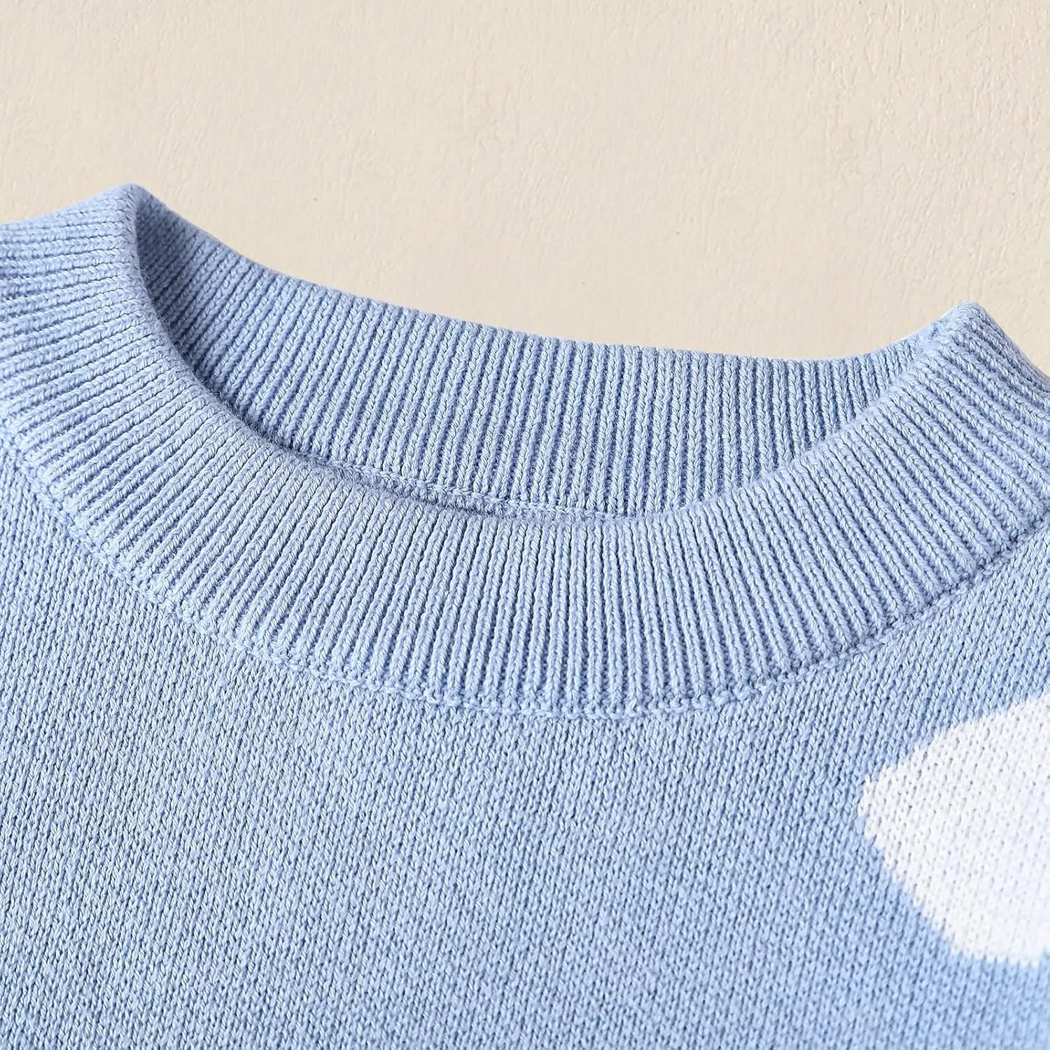 ROMPERINBOX Baby Knit Sweater Girl Boy Long Sleeve Chunky Sweater Fall Winter Warm Toddler Pullover Crewneck Tops Sweatshirt