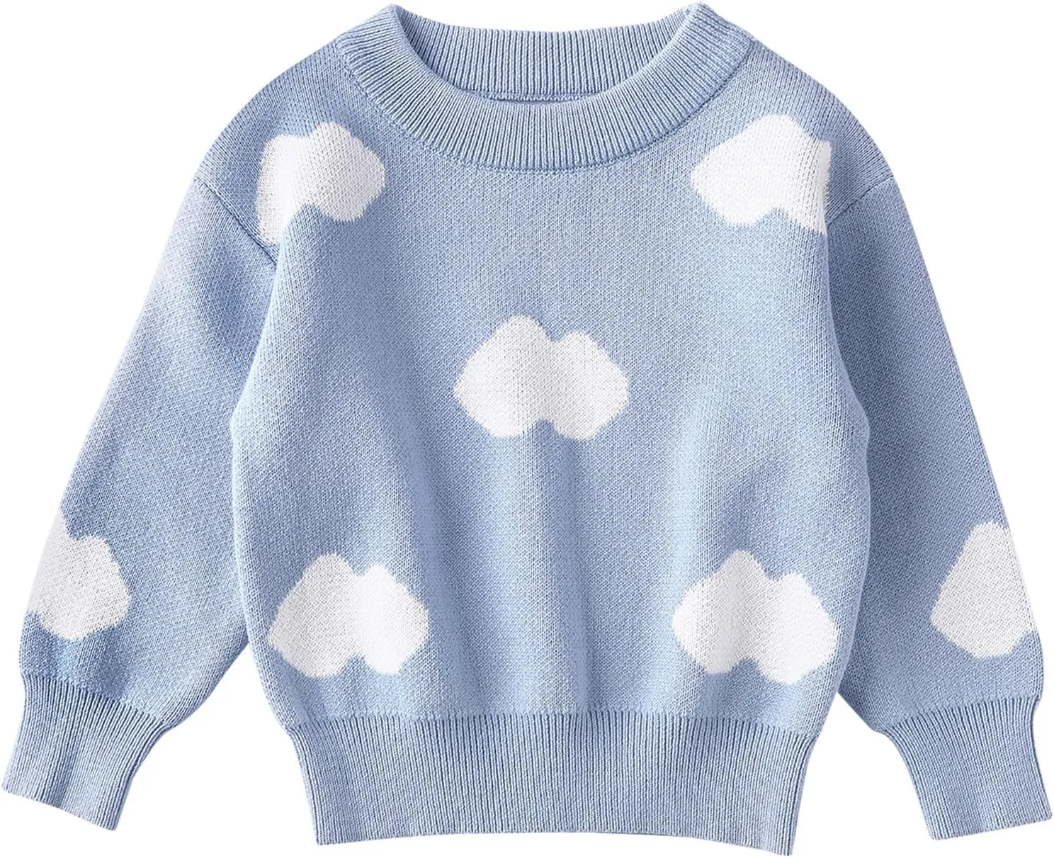 ROMPERINBOX Baby Knit Sweater Girl Boy Long Sleeve Chunky Sweater Fall Winter Warm Toddler Pullover Crewneck Tops Sweatshirt
